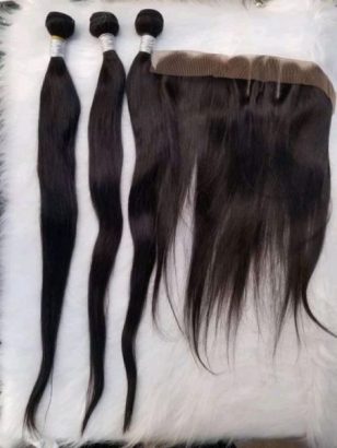 26 inches Straight hair with frontal – Human Hair