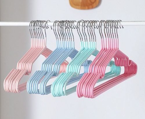 Non Slip Children Clothes Hanger Pink And Blue – 20pcs