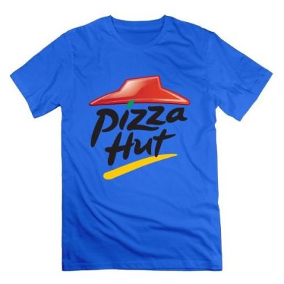 Men’s Pizza Hut Logo Printed Short Sleeve T-Shirt -lekki