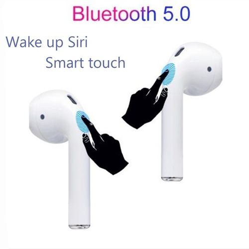 I12 TWS Wireless Earphone Bluetooth 5.0 Super Bass White