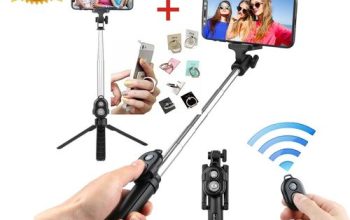 Latest New Bluetooth Remote Controller Hand-held Selfie Stick Tripod. Perfect For Pictures, Video Re