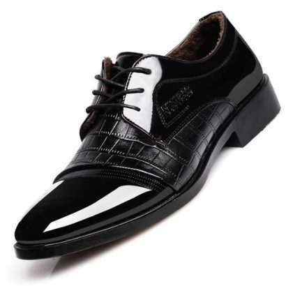Men’s Sleek Leather Lace-up Formal Shoes