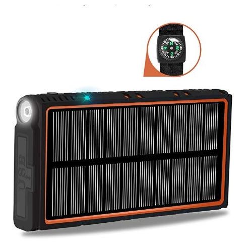 Anker Portable Solar Power Bank Solar Battery Charger Dual USB