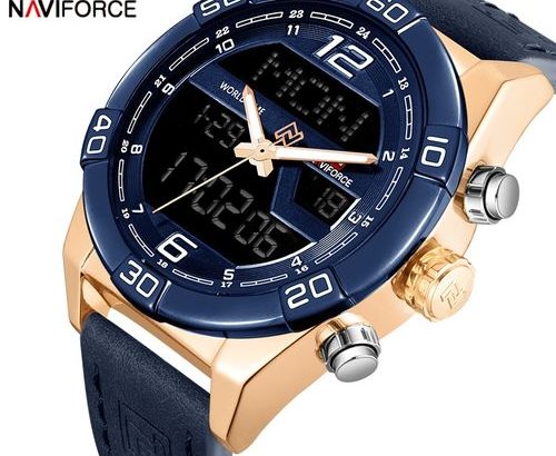 Naviforce Men Fashion Sports Watches Men’s Waterproof Quartz Date Clock Man Leather Army