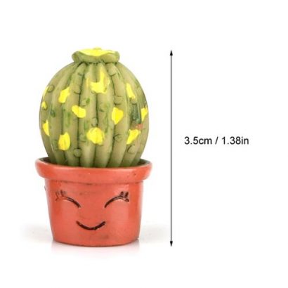 Tiny Cactus Miniature Succulent Plants Pot Dollhouse Decoration Mini Plant (7 Pcs)