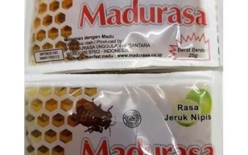 Madurasa 12pcs X 25gr Honey Individual Portions Sachets. Lime Flavorr