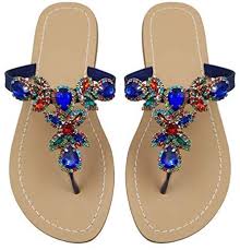 Rhinestone Available In 10 Colors,Rhinestone Sandals,Women’s Flat Sandals,Flip Flop Sandal