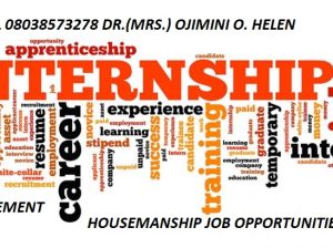 University of Port Harcourt Teaching Hospital 2022/2023 Internship Form/Houseman