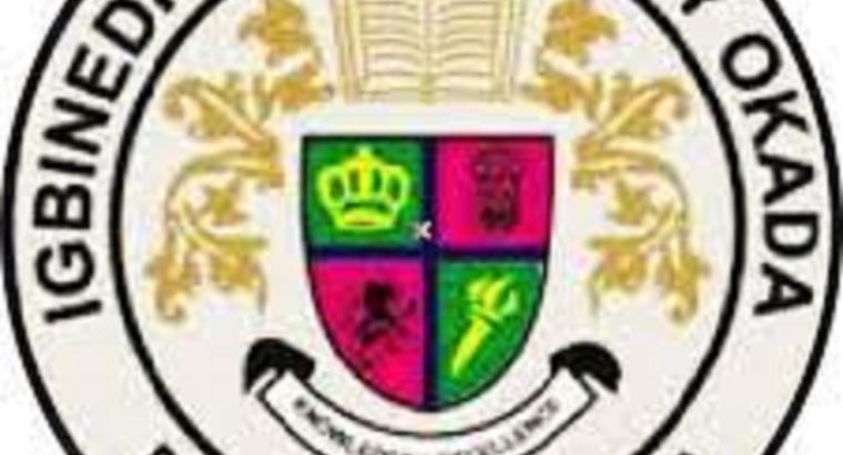 Igbinedion University Okada 2022/2023 Session Admission forms are on sales