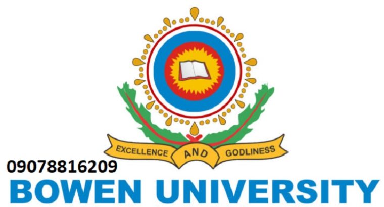 Bowen University Osun, (Admission Forms) 2022/2023 Undergraduate/Post Utme Form
