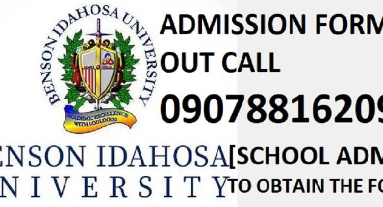 Benson Idahosa University 2022/2023, Remedial/Pre Degree Admission Form Is Out,