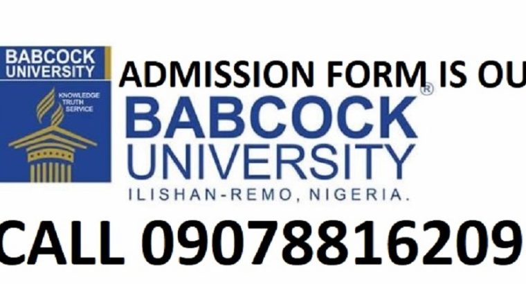 2023/2024 Admission form into Babcock University is out, call DR.MRS Grace {0907