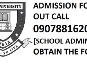 2023/2024 Admission form into Baze University is out, call DR.MRS Grace {0907881