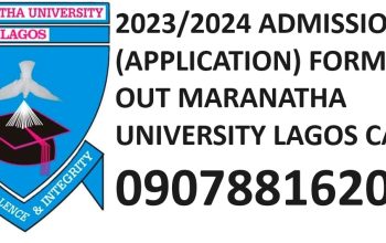 Maranatha University, Lagos 2023/2024 UNDERGRADUATE Admission Form Is Ongoing Co
