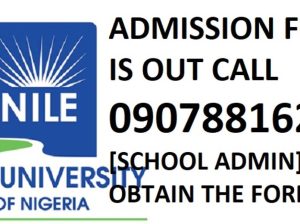 Nile University of Nigeria 2023/2024 FIRST AND 2ND BATCH ADMISSION LIST is out..