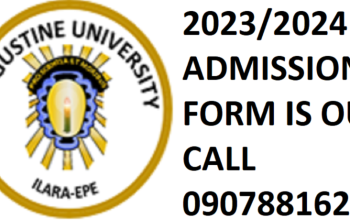 (2023/2024) Augustine University Lagos (Transfer/Direct Entry) Form is out